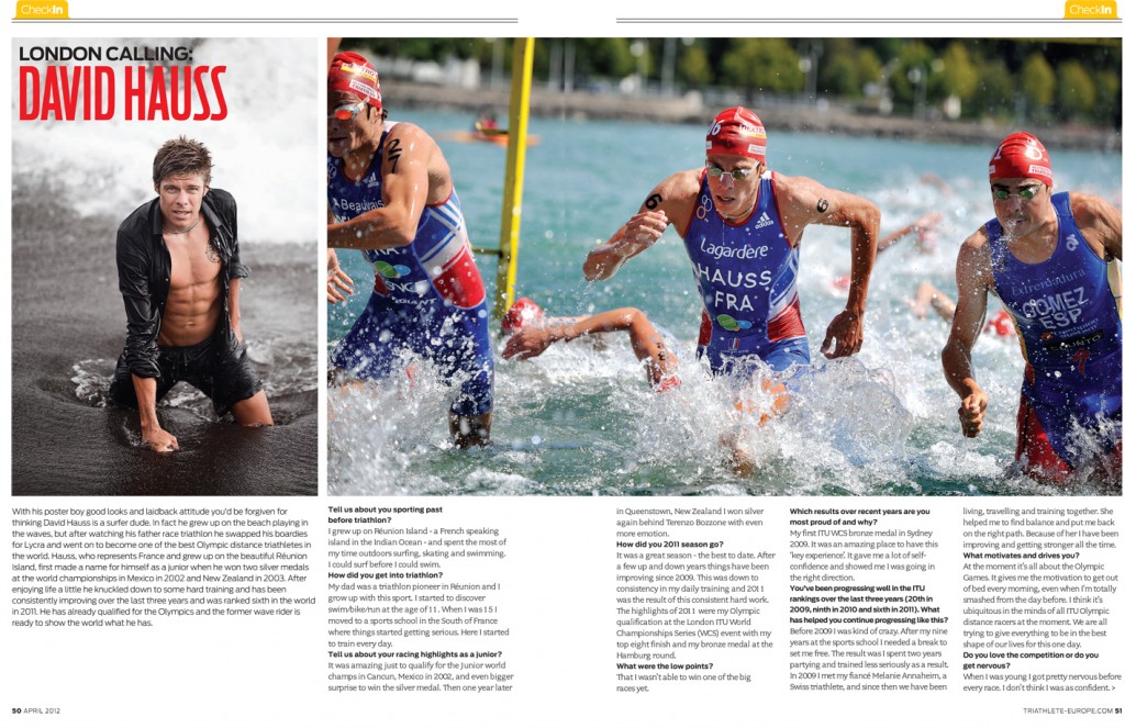 Triathlete Europe - David Hauss - April 2012 P1-2sm