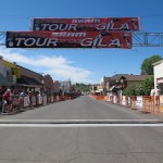 IMG_8910 Before the racing begins, the double bannered finish line at the SRAM Tour of the Gila