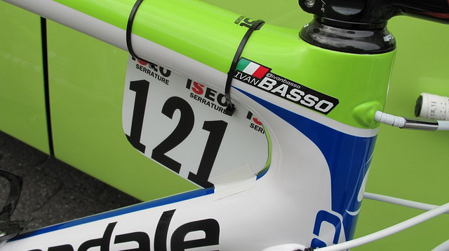 Ivan Basso (ITA) - Liquigas Cannondale Team -121 race number